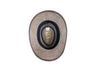Aussie Leather Hat Outback Survival Gear "Maverick Crusher" in Coffee Rock H4002