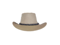 Aussie Leather Hat by Outback Survival Gear "Maverick Cooler" in Bone H4204