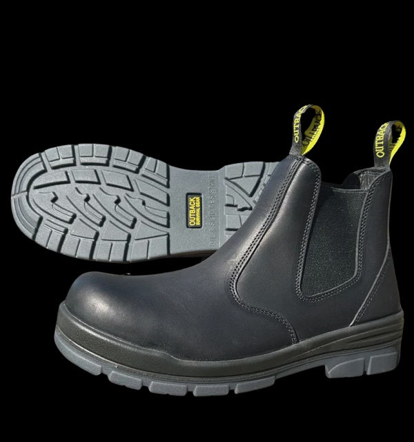 Aussie Leather Boots Soft Toe Brown - Outback Survival Gear - Black