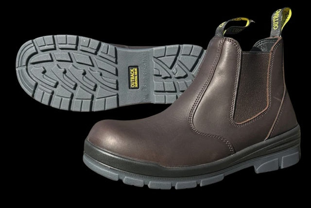 Aussie Leather Boots Soft Toe Brown - Outback Survival Gear - Brown