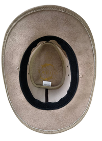 Aussie Leather Hat by Outback Survival Gear "Maverick Cooler" in Bone H4204