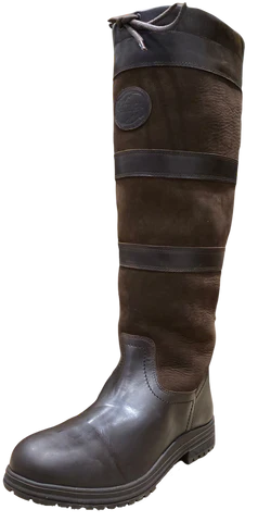Women's Tall Waterproof Leather Boots in Brown | Town & Country