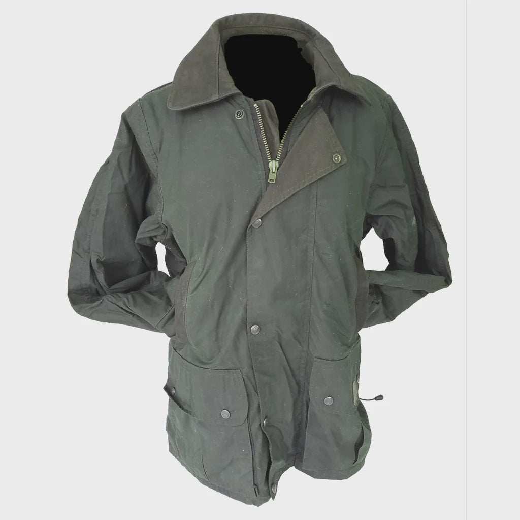 Outback Survival Gear - Brumby Oilskin Jacket - Olive